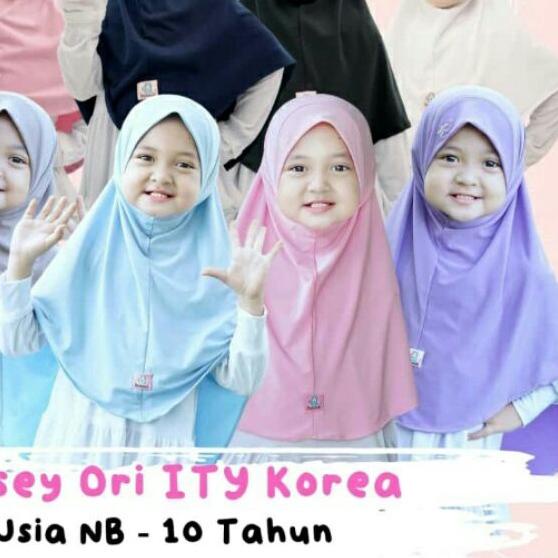 ♘ Jilbab anak aisha hijab syar'i jersey premium original hasanah ❉