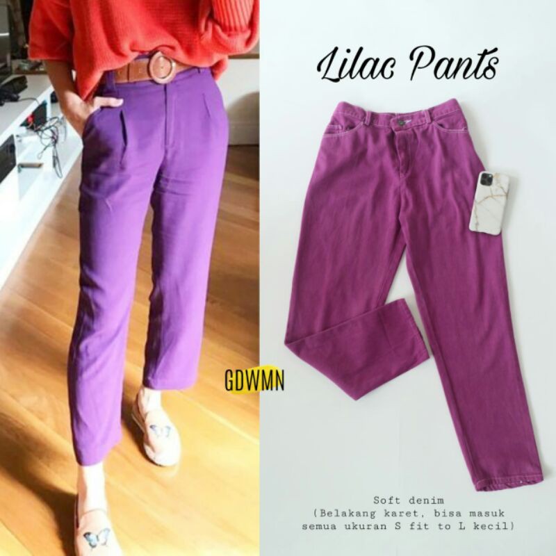 Lilac pants/celana panjang