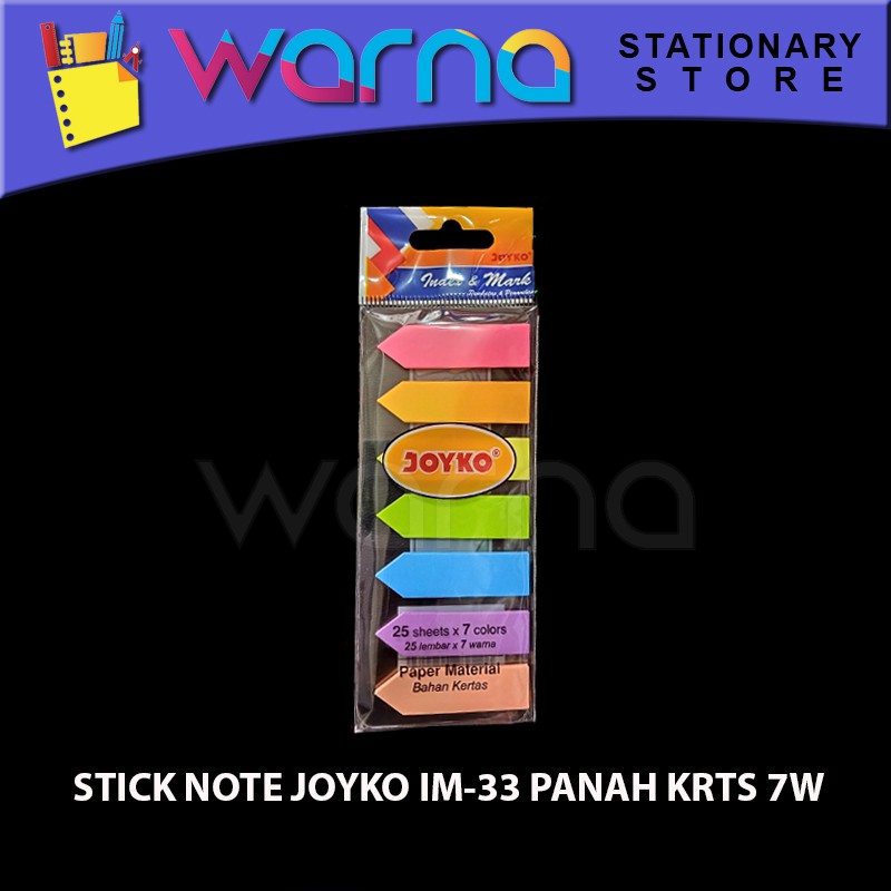 

STICK NOTE JOYKO IM-33 PANAH KRTS 7W