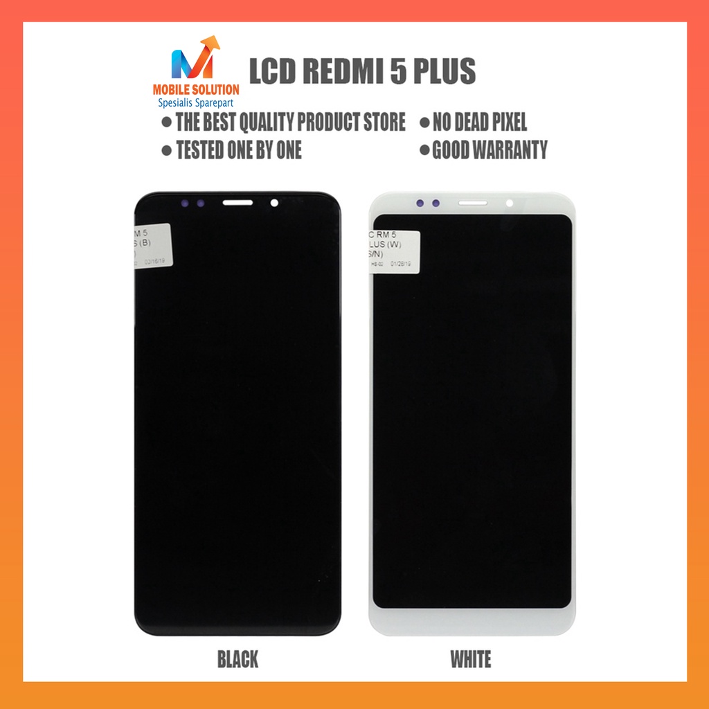 GROSIR LCD XIAOME REDMI 5 PLUS FULLSET TOUCHSCREEN 100% ORIGINAL GARANSI 1BULAN + PACKING
