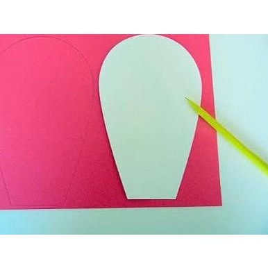Template Pola Paper Flower C