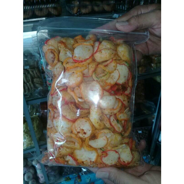 

Kerupuk seblak kering pedas 50 gram cemilan kerupuk pedas