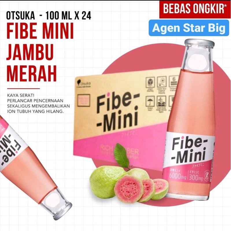 

Minuman Serat Otsuka Fibe Mini Jambu Merah Guava 100 Ml Per Dus