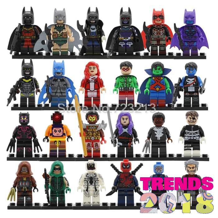 Terbaru Minifigure deadpool batman wolverine black panther venom dll