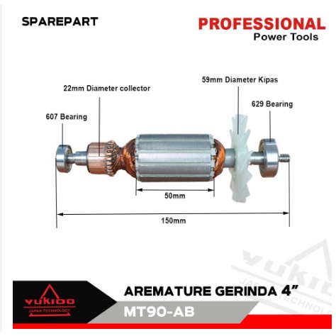 BARU Armature Angker Disc Grinder Maktec MT90 MT91 MT 90 MT 91-GULUNGAN TEMBAGA MESIN GERINDA