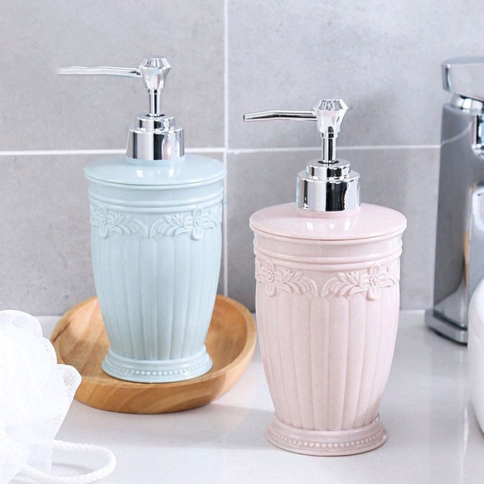 Dispenser Tempat Sabun Cair Tempat Shampoo Botol Sabun Vintage Classic - Hijau