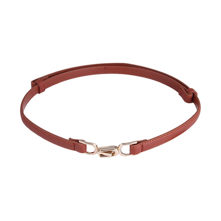 IKAT PINGGANG WANITA SKINNY METAL GOLD / BELT FASHION KULIT SINTETIS - L059