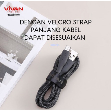 ITSTORE Kabel Data Vivan FM100S 2.4A Mikro USB Original