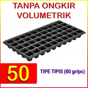 18 pcs Tray semai pot bibit pembibitan 50 lubang