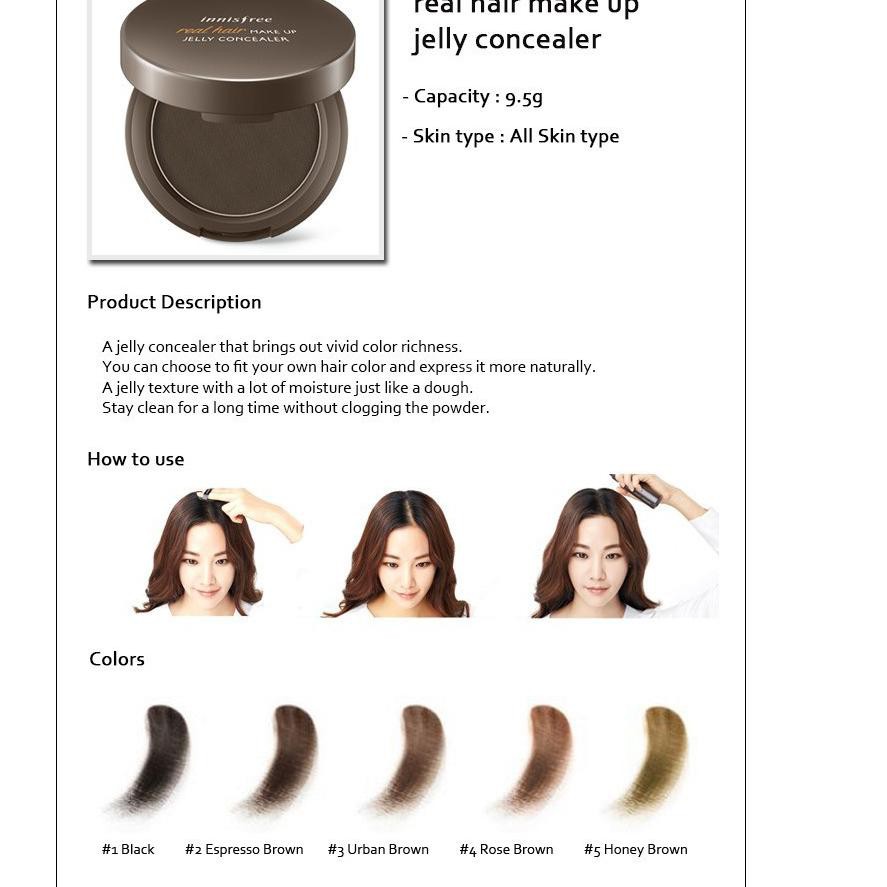 ➴ Innisfree - Real Hair Make Up Jelly Concealer ☻