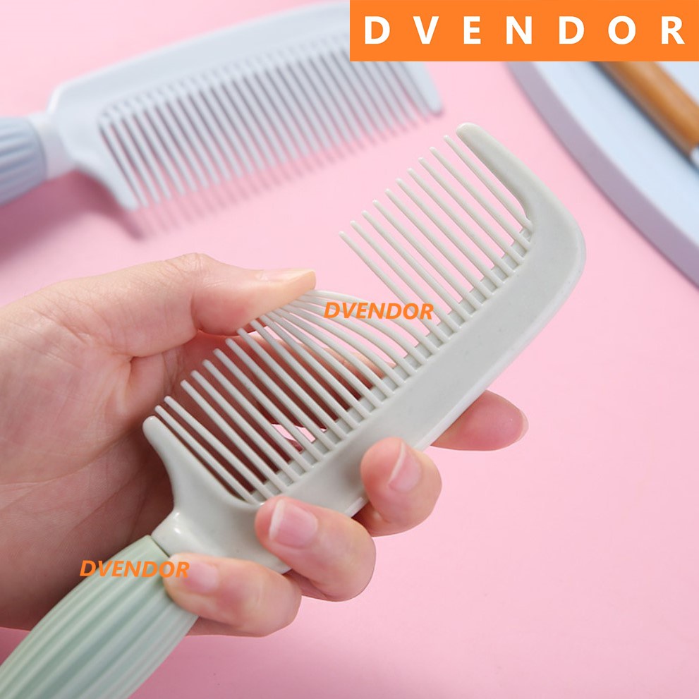 SISIR RAMBUT ANTI KUSUT PLASTIK KARTUN LUCU PASTEL HAIR COMB DEWASA ANAK HAIR BRUSH TRAVEL COMB