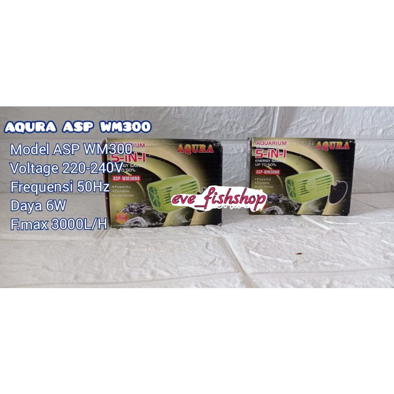 Aqura ASP WM 3000 Kipas Mesin untuk Aquarium WM3000 Wave Maker Pembuat gelombang