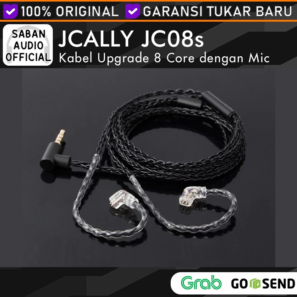 Jcally 8 Core Jc08s KZ Upgrade Cable Kabel Upgrade KZ EDX KZ ZSN Pro X KZ ZS3 KZ ZST X KZ ZSA ZS5 KZ ZSN Pro Zst zs3 zs5 zsa zs6 ed12 edx zst x kz zsn pro x kabel kz zs10 zs10 pro zsx es3 trn mt1