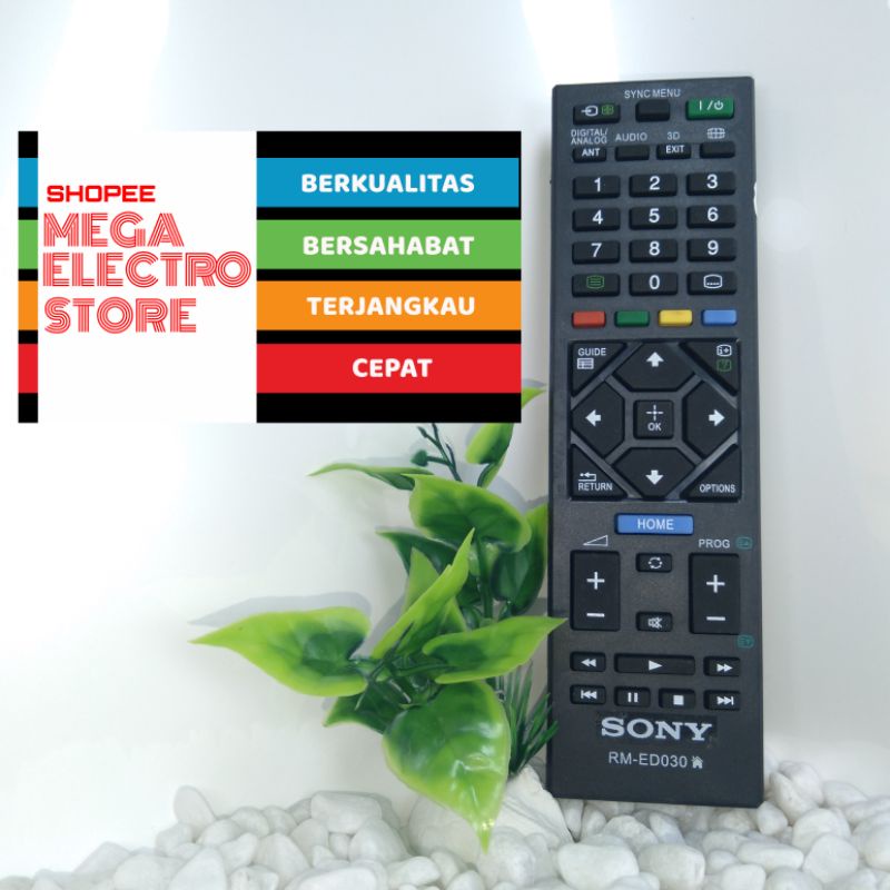 Remot Sony TV LED LCD (Bravia) - tanpa setting - D9