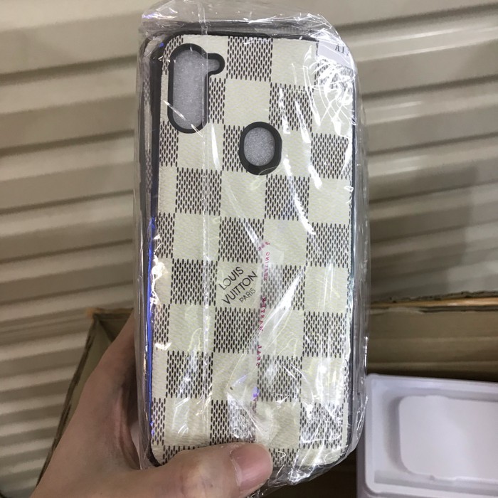 PREMIUM SOFT LEATHER CASE BRANDED LV/GUCCI FOR SAMSUNG A11