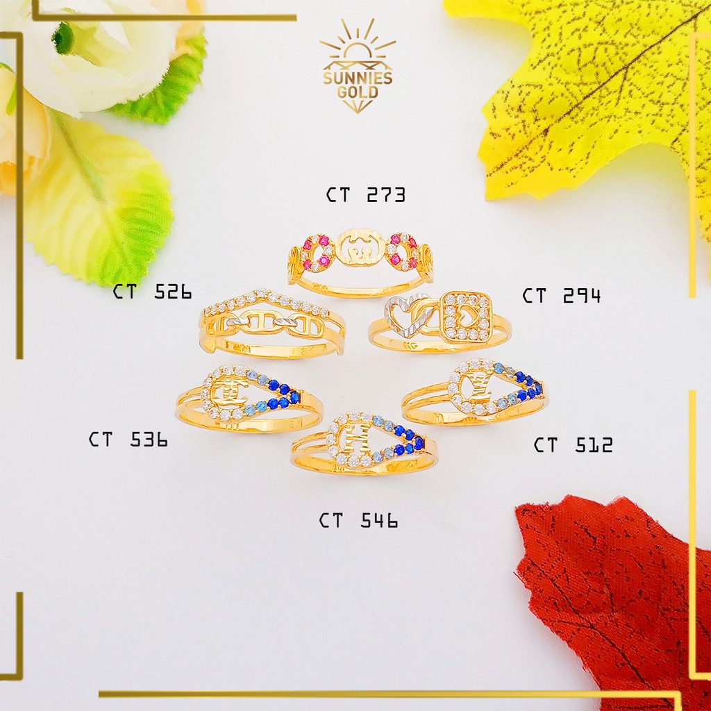 CINCIN EMAS ASLI KADAR 6K(300) CINCIN WANITA MINIMALIS MODERN CT 294