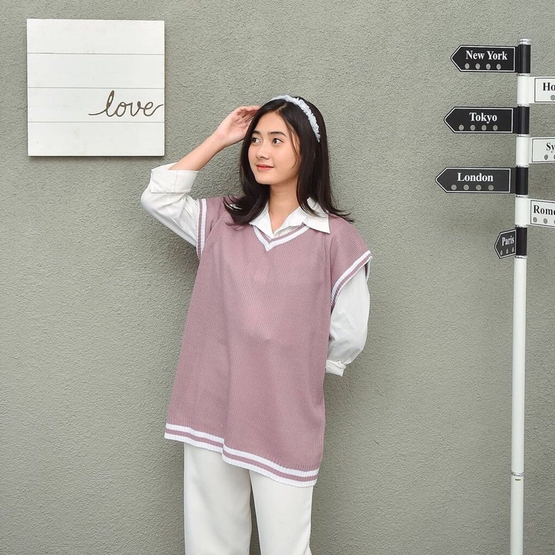 Rompi Vepita Rompi Rajut Vest Wanita
