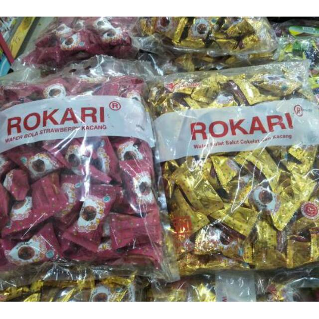 

ROKARI Wafer Ball Peanut Rasa Coklat & Strawberry