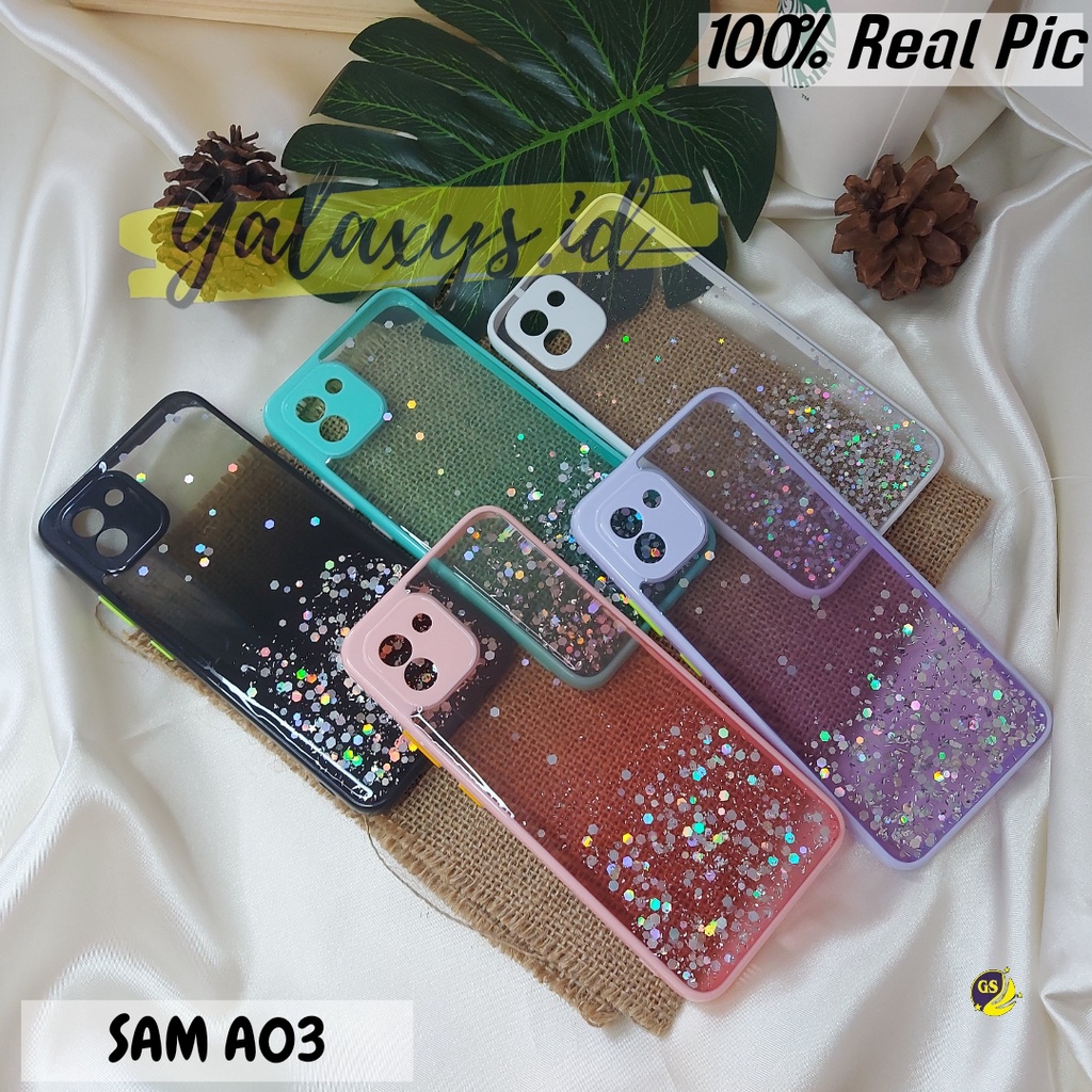 Samsung A03 A03S A03 Core A02S A31 A51 A71 A02 M02 A21S A11 M11 Case Dove Glitter Bling Star Light Candy  Camera Macaron Gliter Pelindung Kamera