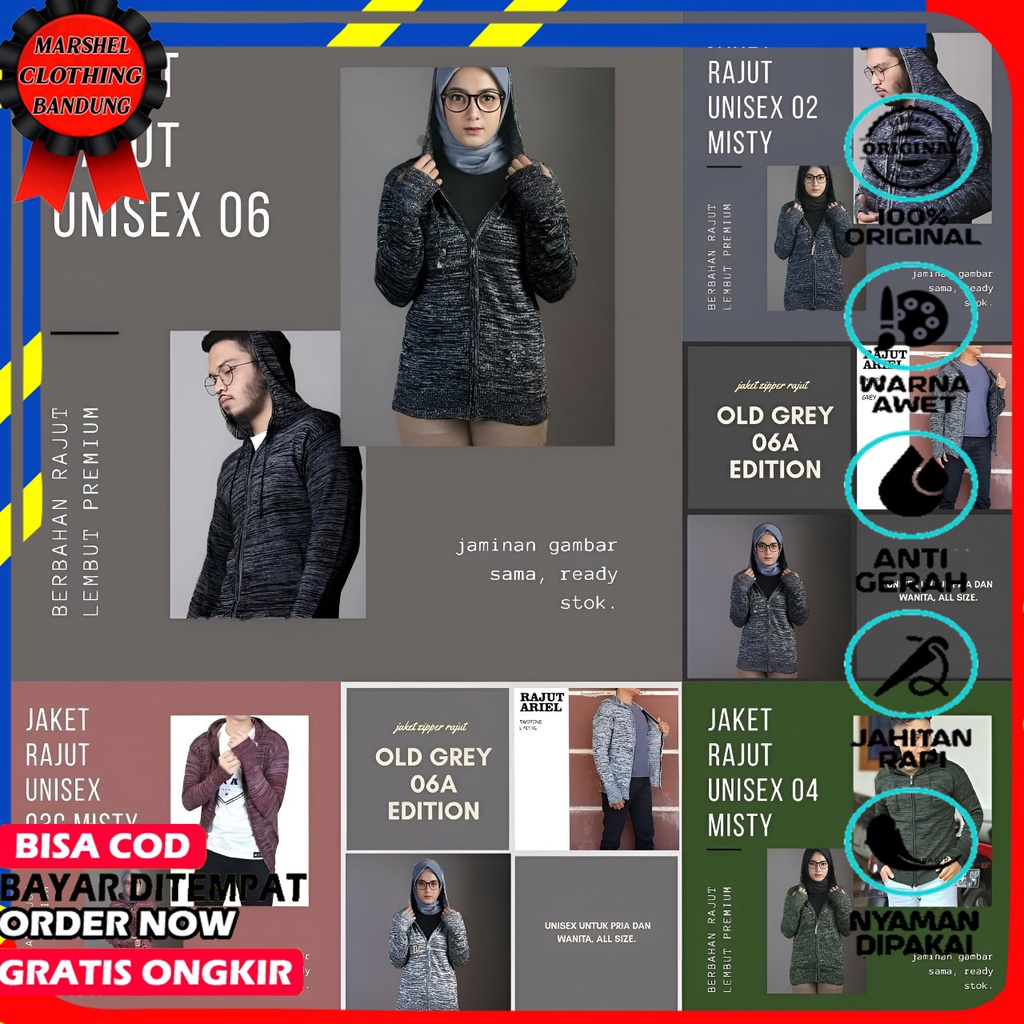             sweater rajut pria twist model ariel noah premium catton