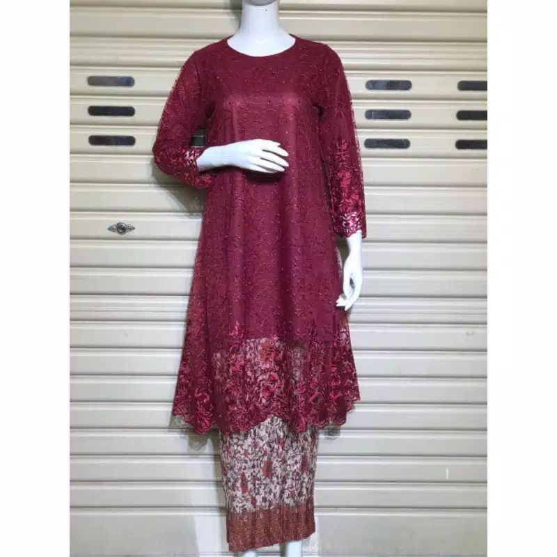TUNIK TILLE BORDIR/TUNIK KEBAYA/KEBAYA MODERN/KEBAYA JUMBO LD 130/KEBAYA/TUNIK/BAJU/KEBAYA COUPLE-1