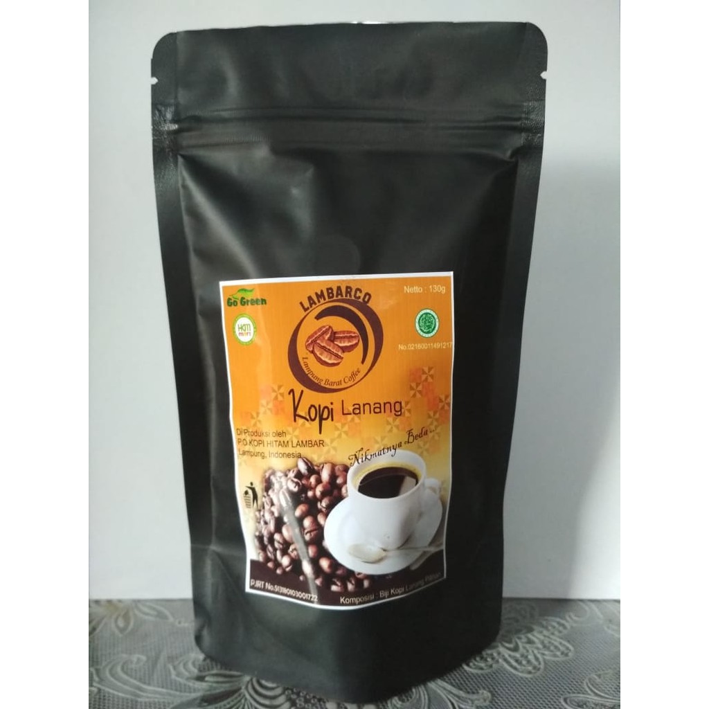 

Kopi hitam kopi bubuk kopi bubuk hitam kopi lampung lambarco kopi lanang 200gr