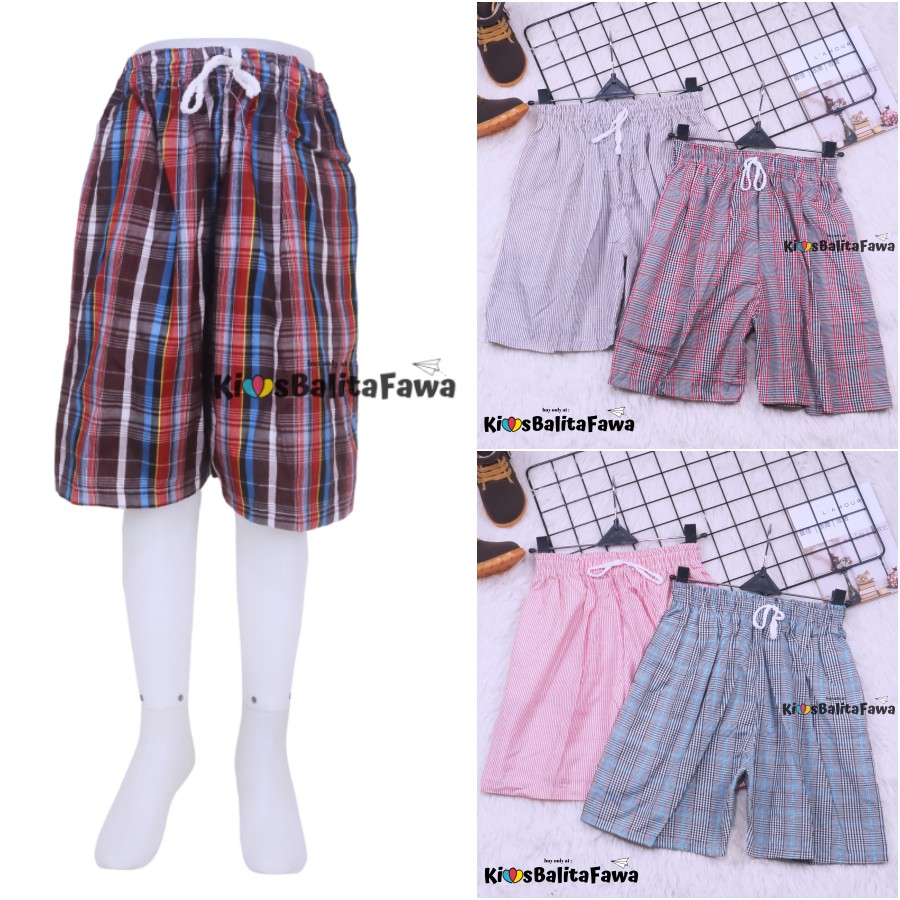 Celana Hawai Lexi 1-12 Tahun / Celana Pendek Santai Main Anak Laki - Tanggung Harian Short Boxer