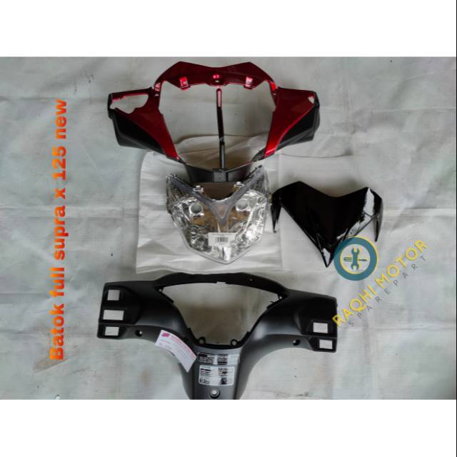 Batok kepala depan Supra X 125 New Full Set / Batok Depan Belakang SUPRA X 125 BATMAN