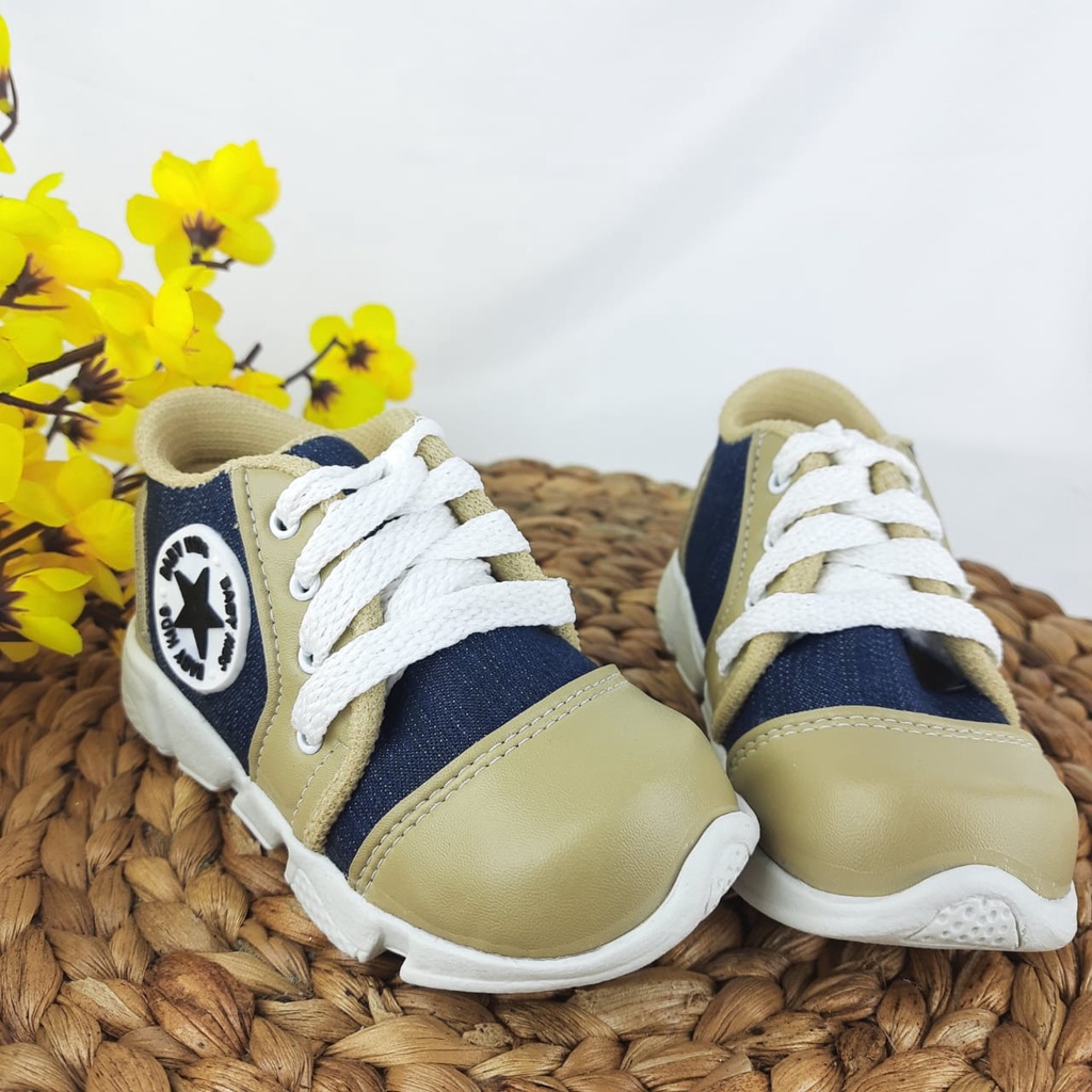 mandirishoesstore-SEPATU DENIM TALI USIA 1-3 TAHUN CAY26