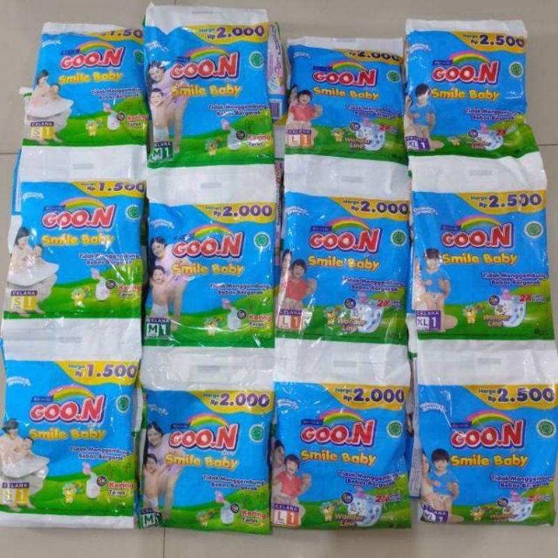 Promo 10 + 1 GooN Smile Baby L1 Renceng