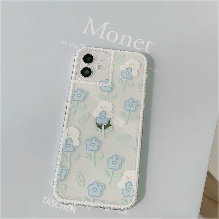 [TPC] SOFT CASE Iphone HP Flower Korean 6 6S 7 8 PLUS X XS MAX XR 11 12 13 MINI PRO PROMAX IP054