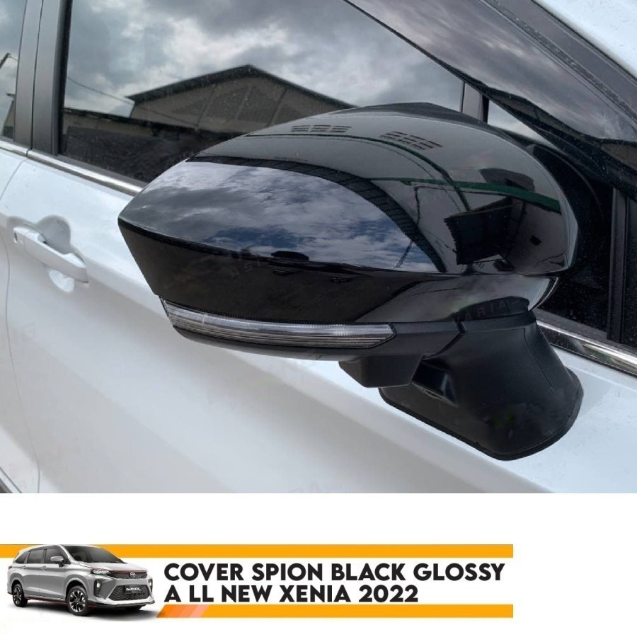 Cover Spion All New Daihatsu Xenia 2022 Hitam Kilat / Glossy