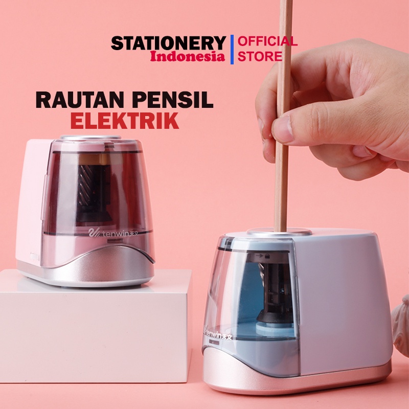 

Electic Sharpener Rautan Elektrik Automatis Listrik / Baterai - Tenwin 8031