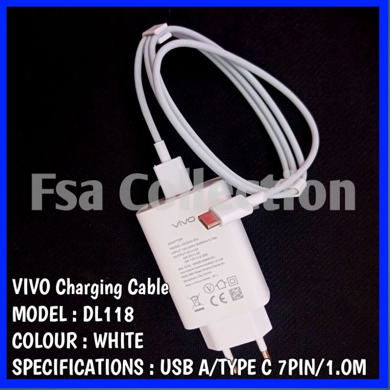 Charger Vivo Type C 100% original Fast Charging