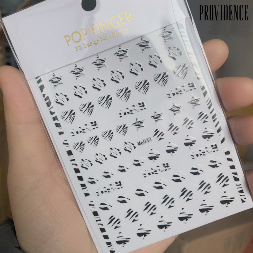 Providence Stiker Kuku Motif Kartun Harimau / Tahun Baru Imlek Untuk Manicure / Nail Art