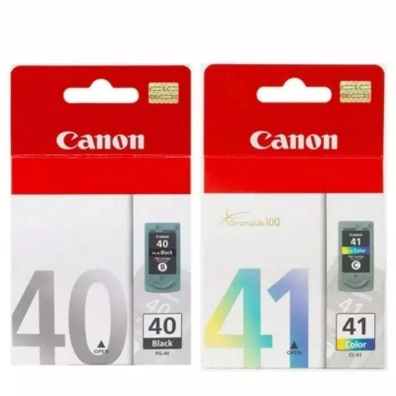 tinta cartridge Canon 40 black + 41 colour for iP1200, iP1300, iP1600, iP1700, iP2200, MP150, MP160, MP170, MP180, MP450, MP460, iP1880, iP1980, MP145, MP198, MP228, MP476, MX308, MX318