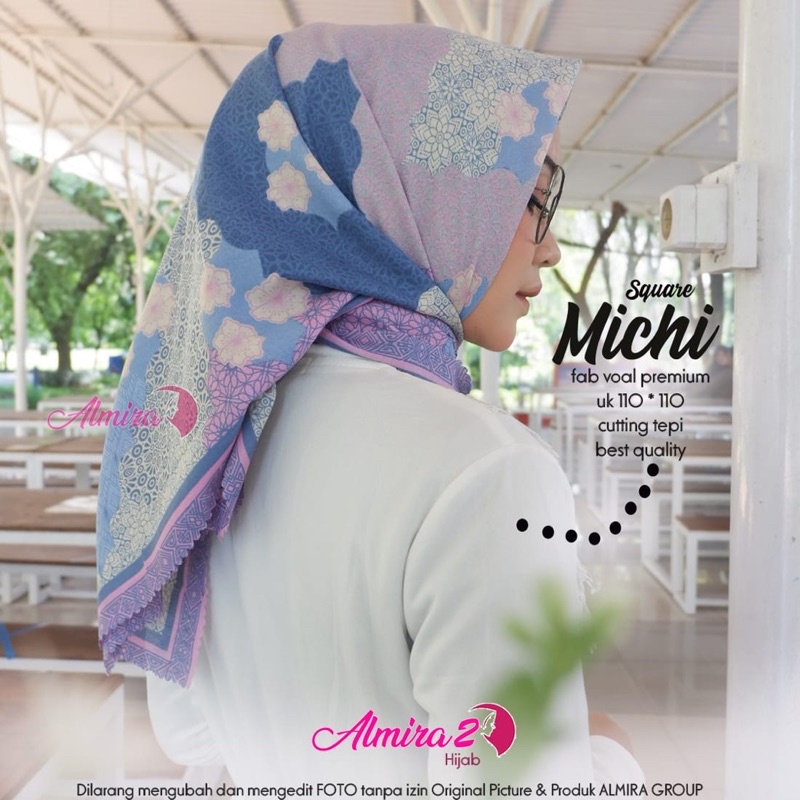 jilbab segiempat square michi by almirahijab