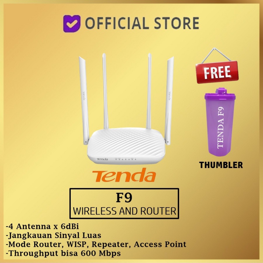 TENDA F9 Wireless N Router F 9 Whole-Home Coverage 600Mbps