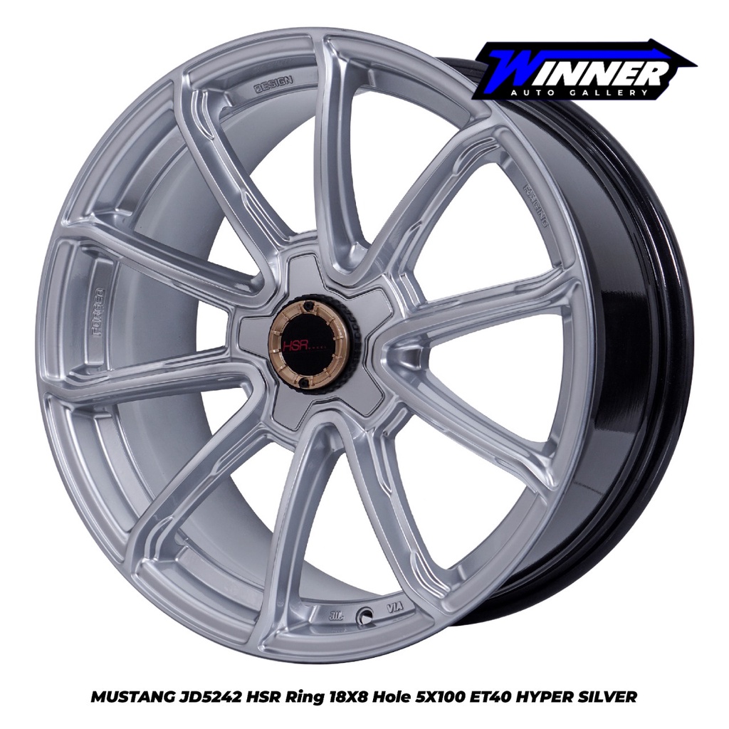 VELG RACING HSR RING 18 PCD BAUT 5X100 ALTIS SIENTA CELICA VW GOLF - HSR MUSTANG