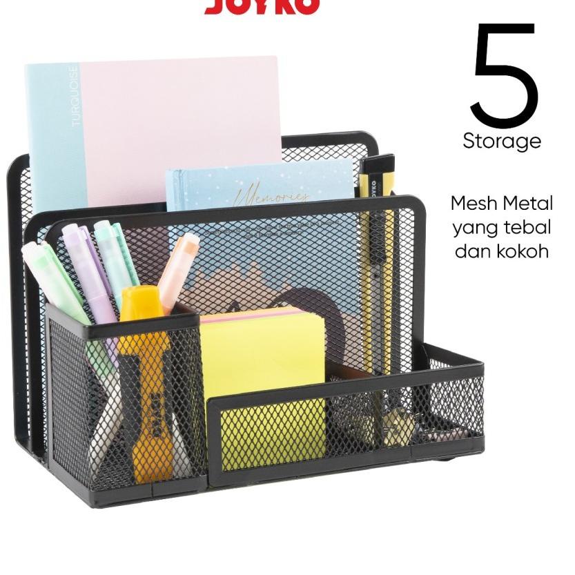 

New! Desk Set JOYKO DS21/Pen Holder/Tempat Alat Tulis Jaring/Deskset Besi