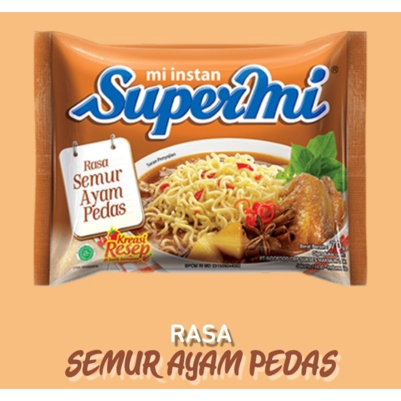 

SUPERMIE SEMUR AYAM PEDAS ORIGINAL 100%