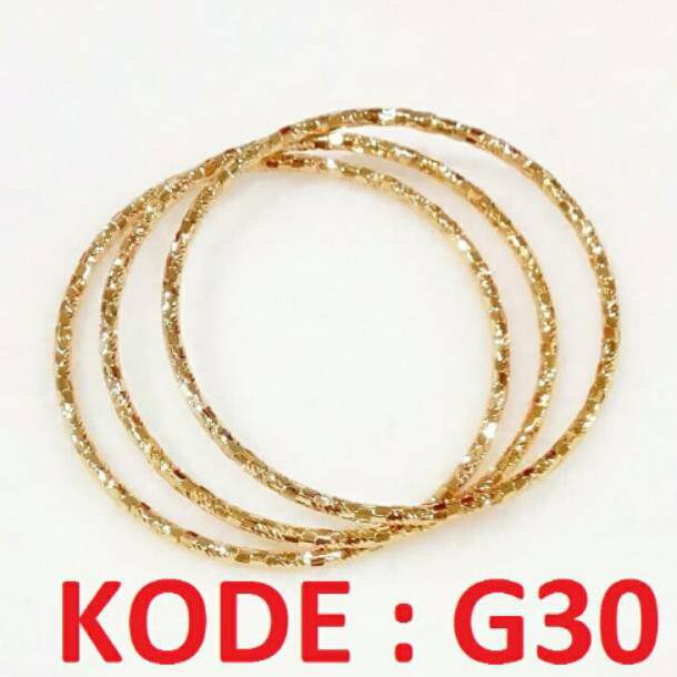 Gelang Keroncong Xuping 1 set isi 3 - dist.aks