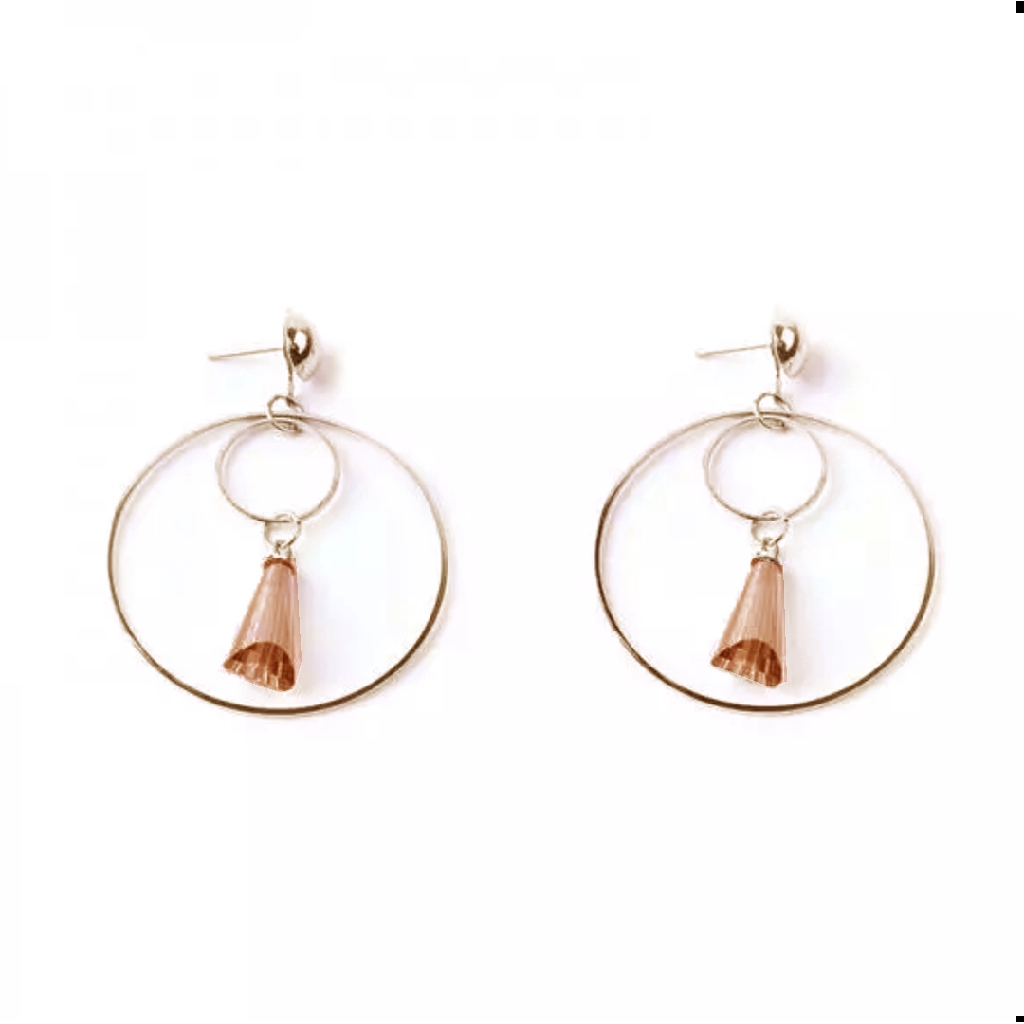 Anting Fashion Wanita Model Stud Doble Ring Mix Tassel  501