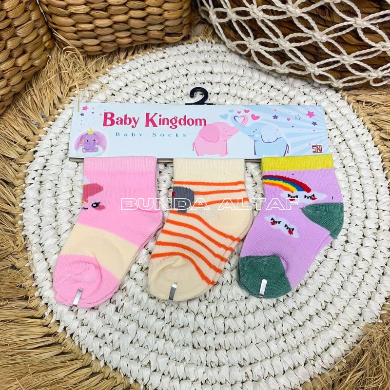 Kaos Kaki Bayi 3 pasang SNI 0-6 bulan  [ Bunda Altaf ]