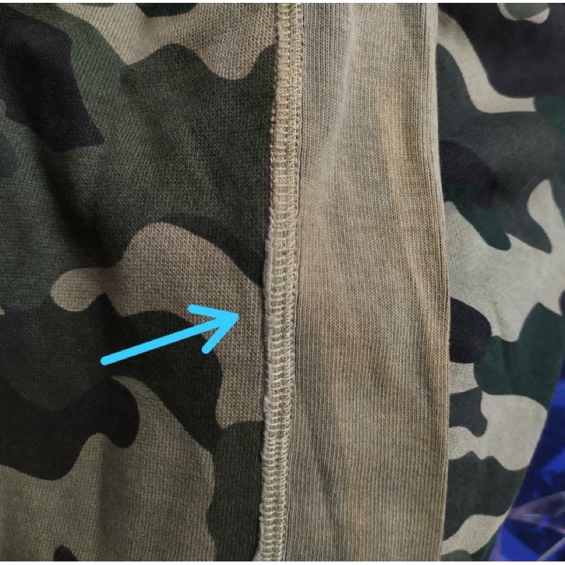 Champion heritage blue n army sweatshirt Sale DEFECT/rijek