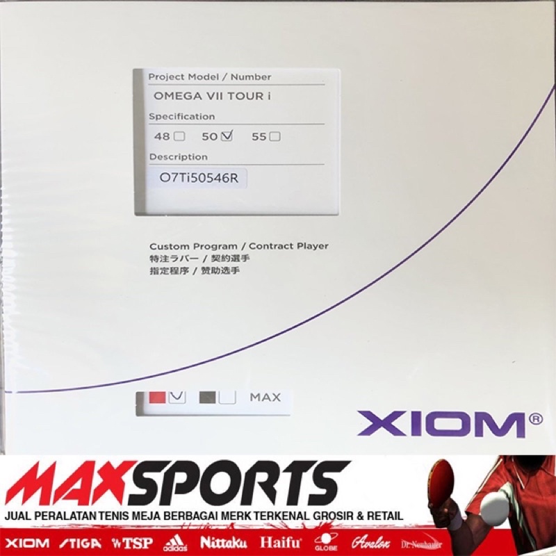 Xiom Omega VII Tour i Custom 50 Degree