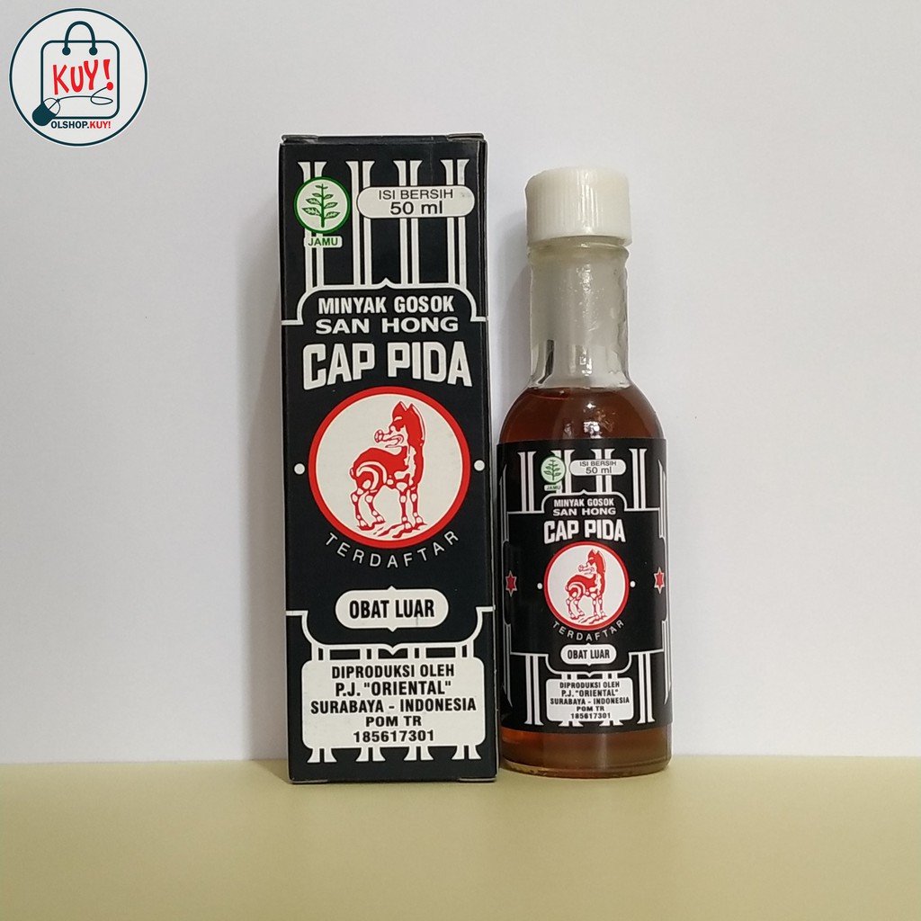MINYAK GOSOK SANHONG CAP PIDA (50 ML) / MINYAK URUT / MINYAK PIJAT