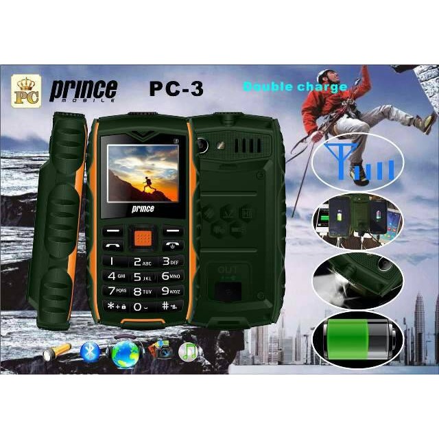 HP PRINCE PC-3 / PC3 / PC 3 DOUBLE CHARGER 18000mAh || GRS 1 TAHUN