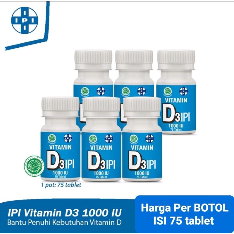 IPI Vitamin D3 1000 iu isi 75 tablet