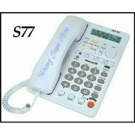 

Telepon Kabel Sahitel S-77 Pesawat Telepon Rumah Sahitel S77 (Putih)